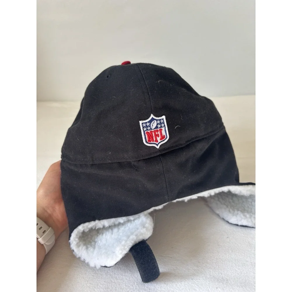 NFL Men's Atlanta Falcons Red/Black New Era Dog Ear Flat Bill Hat 7 5/8 6 Panel